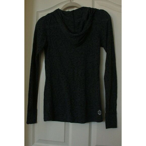 Binka Burnout Hoodie Top Gray Blue STARFISH Love Long Sleeves Small NWOT - Picture 5 of 5